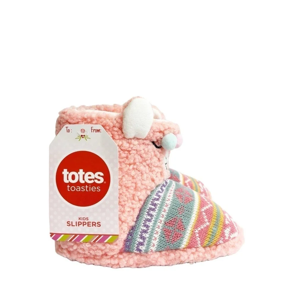 TOTES GIRLS KIDS WARM SOFT LIGHTWEIGHT TODDLER CHILD SLIPPERS SIZE 13 NEW